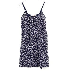 Papinelle Ditsy Floral Nightgown Size M Romantic Prairie‎ Cottage Blue Cotton